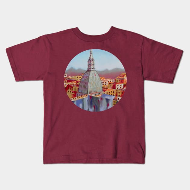 Memory of Turin Kids T-Shirt by federicocortese